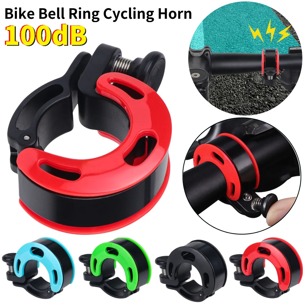 Fahrradklingel mit 100dB Lautem Ton Fahrrad-Roller-Hupe Aluminiumlegierung Rennrad MTB Fahrradglocke für 22-25,4mm Lenker