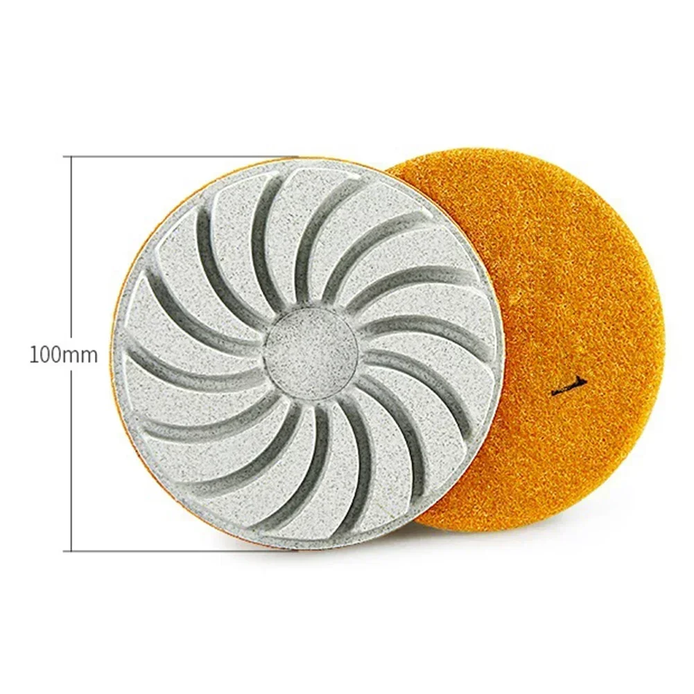 1pc Diamond Polishing Pads 4inch Wet/Dry Granite Concrete Marble Glass Stone Sanding Grinding Pad Polishing Abrasives Tool