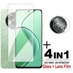 For Realme 12X Glass For Realme 12X 5G Tempered Glass 6.67 inch Transparent HD Screen Protector For Realme 12X Lens Film