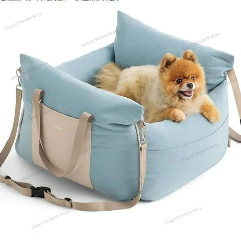 Car Kennel Small Dog Cross-Border Car Co-pilot Dog Booster Safety Seat Pet Car Bag Portable Nest