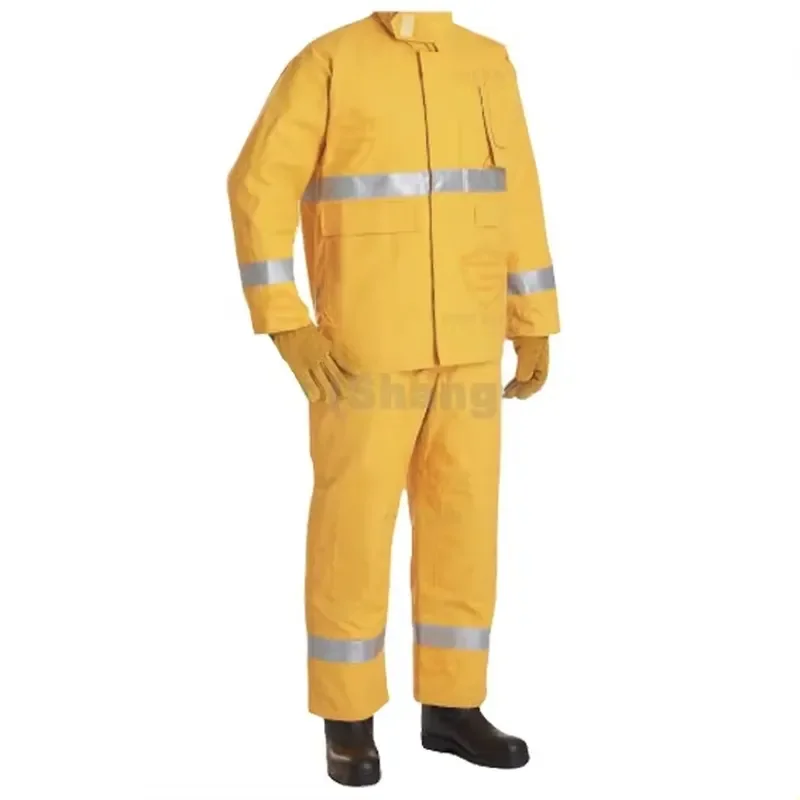 Professional Firefighter Rescue Suit 4 Layer Flame Retardant Waterproof Protective Gear High Temperature Resistance Safety