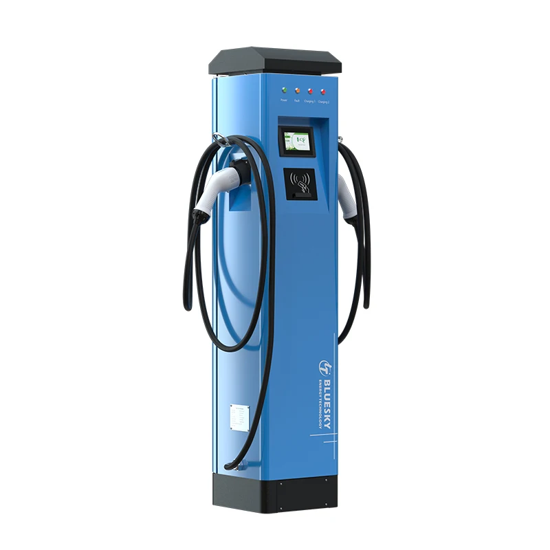 

POS Credit EV Charging Station 32A 22kw Floor-mounted with CE Certification 4.3inch Screen Ev Charger with Credit Card Reader