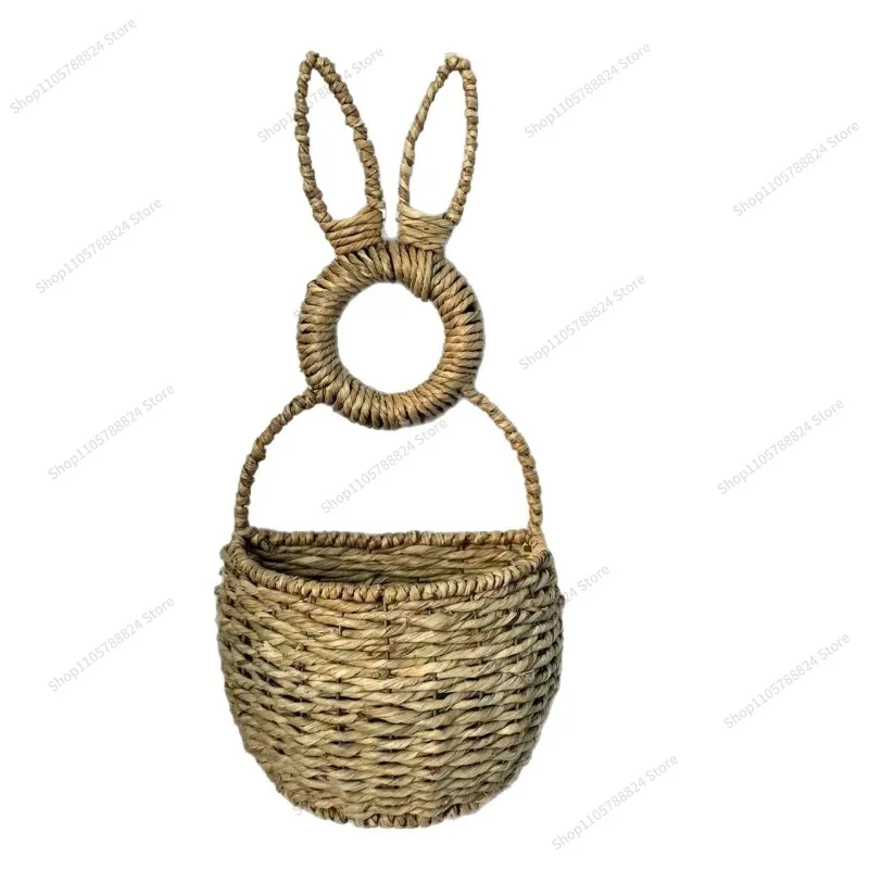 For Bunny Basket Hanging Wall Pocket
