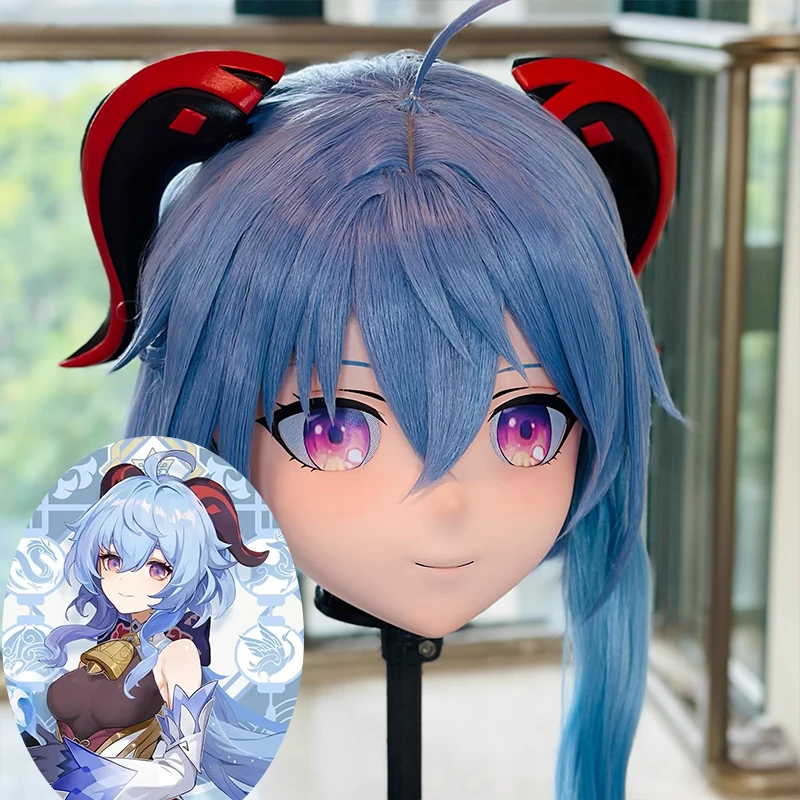 

Handmade Customize Full headband lock Doll Cartoon Character Kig Cosplay Kigurumi Mask Resin Japanese Anime Kigurumi Masks