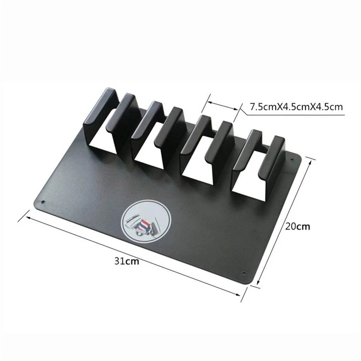 4 Card Slots Electric Clipper Storage Rack for Salon Use