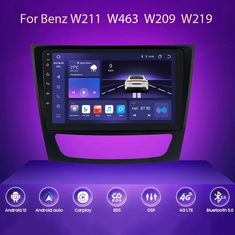 

2Din Car Android Radio Multimedia Player 9 Inch GPS Navigation Suitable HD Touch Automotive Multimedia for Mercedes-Benz W211