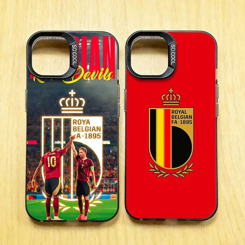 

Belgie Belgique Voetbal Team Phone Case for iPhone 17 16 15 14 13 12 11 Pro Plus Max Mini X XS Air Stylish Cover