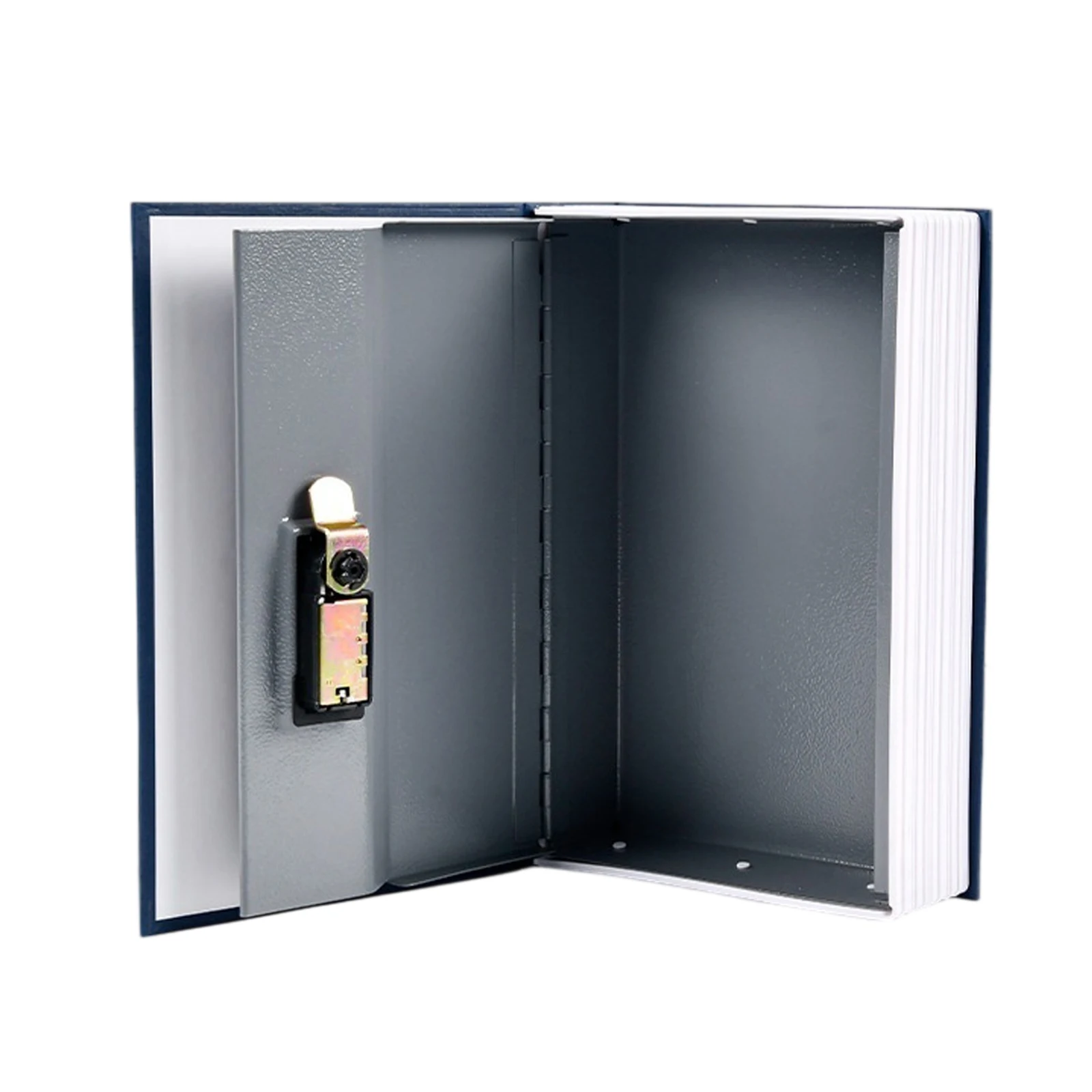 Diversion Book Safe Storage Box with Combination Lock Secret Metal Locks Boxes Large Capacity for Birthday Holiday Gift