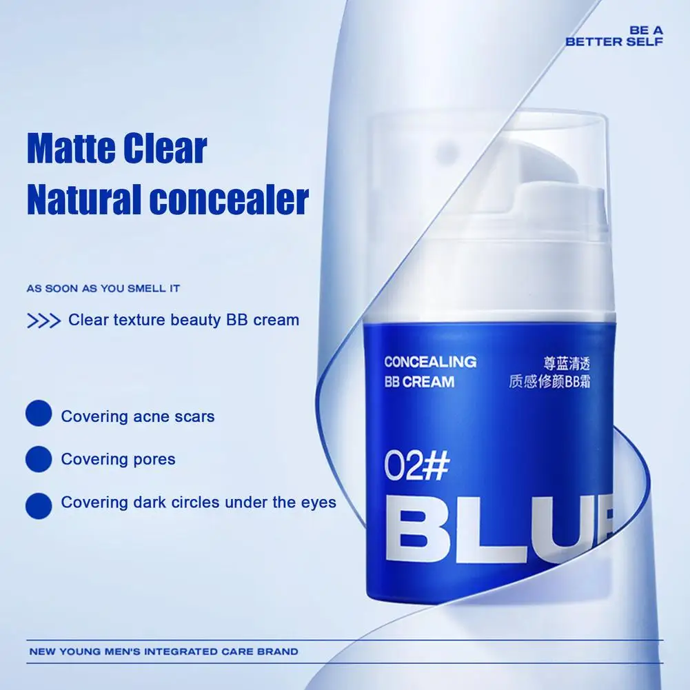 Fond de teint éclaircissant longue durée pour le visage, crème hydratante et nourrissante pour hommes, fond de teint correcteur, crème hydratante et éclaircissante, soin de la peau, 50g, haut de gamme