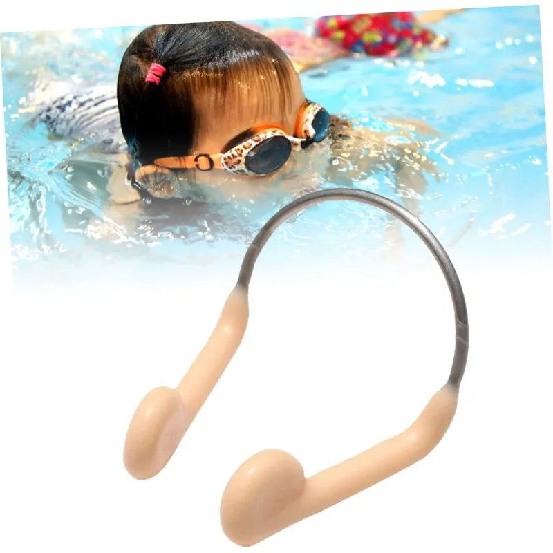 Swimming Nose Clip Soft Silicone Pad WaterproofSurfingNose Plug Protector Adjustable Durable Comfortable Unisex Swim Accessories