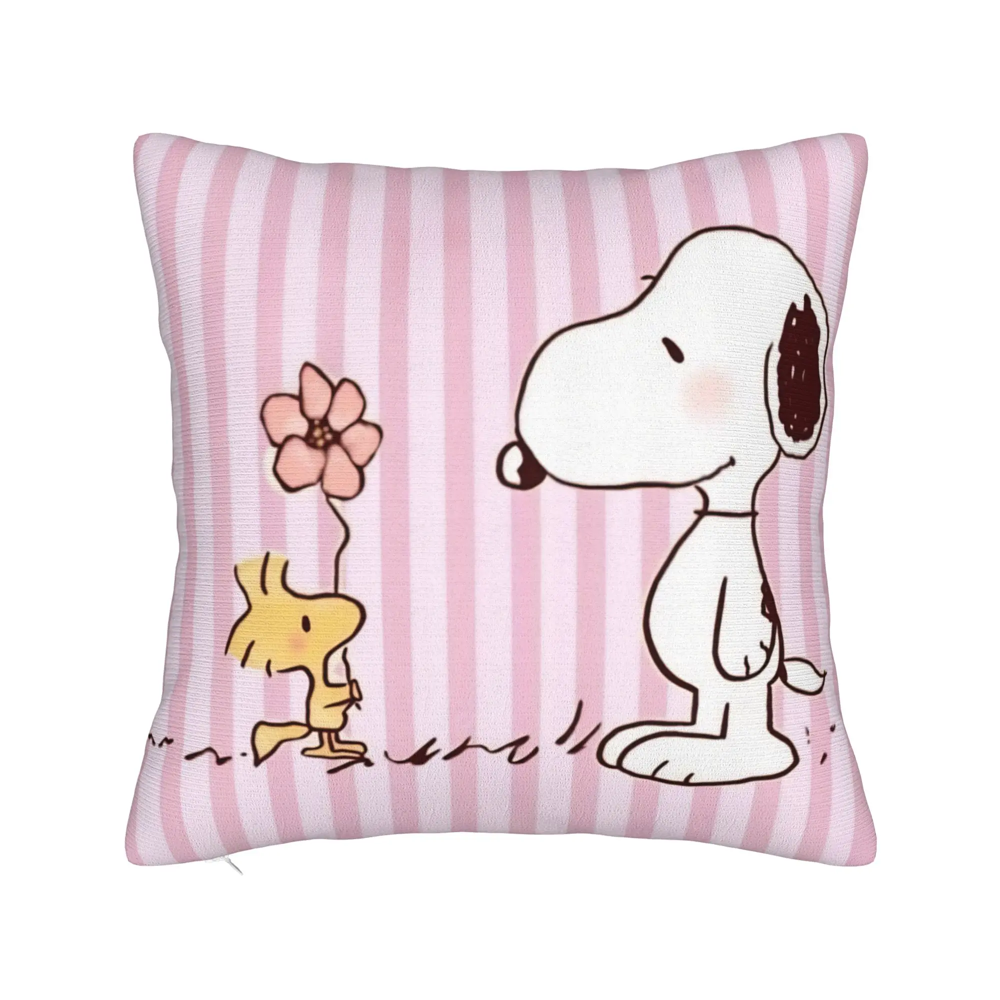 Cartoon Cute S-Snoopys Pillowcase Polyester Cushion Cover Gift  Throw Pillow Case Cover Chair Square 45X45cm