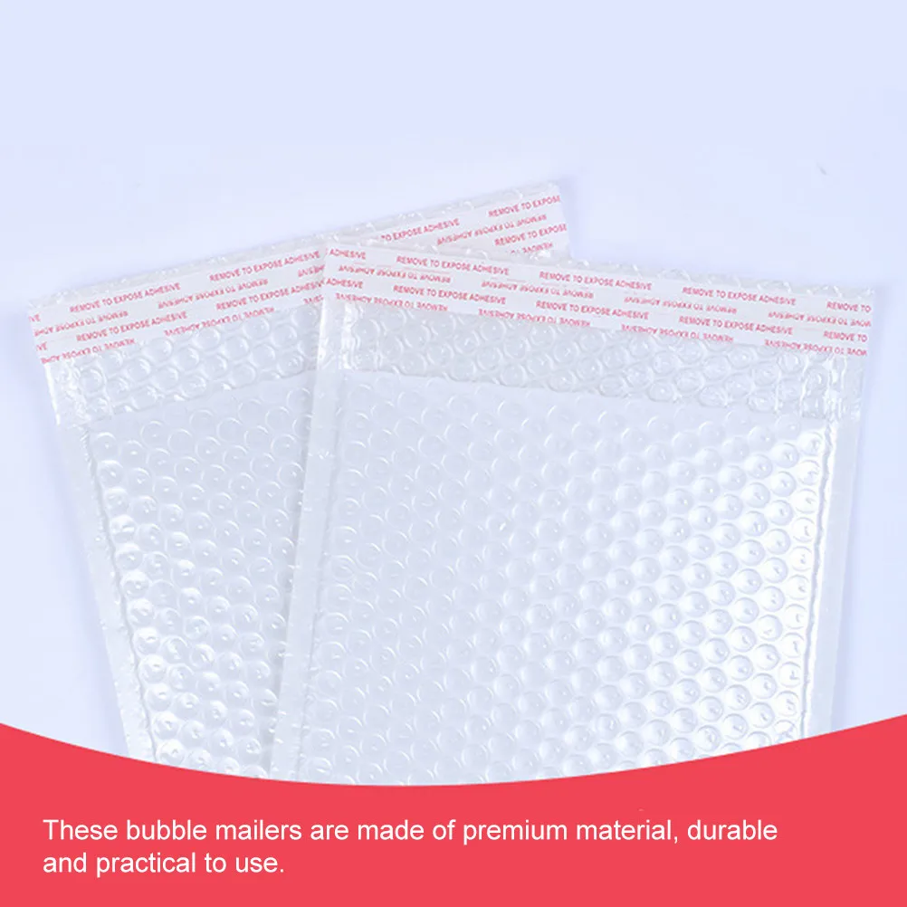 

50Pcs Pearlized Bubble Mailers Premium Waterproof Puncture-Resistant Shockproof Packaging Bags for Jewelry Soap Keychains