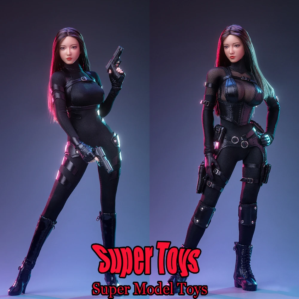 

3S001 3S002 1/6 Scale Female Soldier Clothes Accessory Agent Slim Combat Jumpsuit For 12-inches Action Figure Model Toys