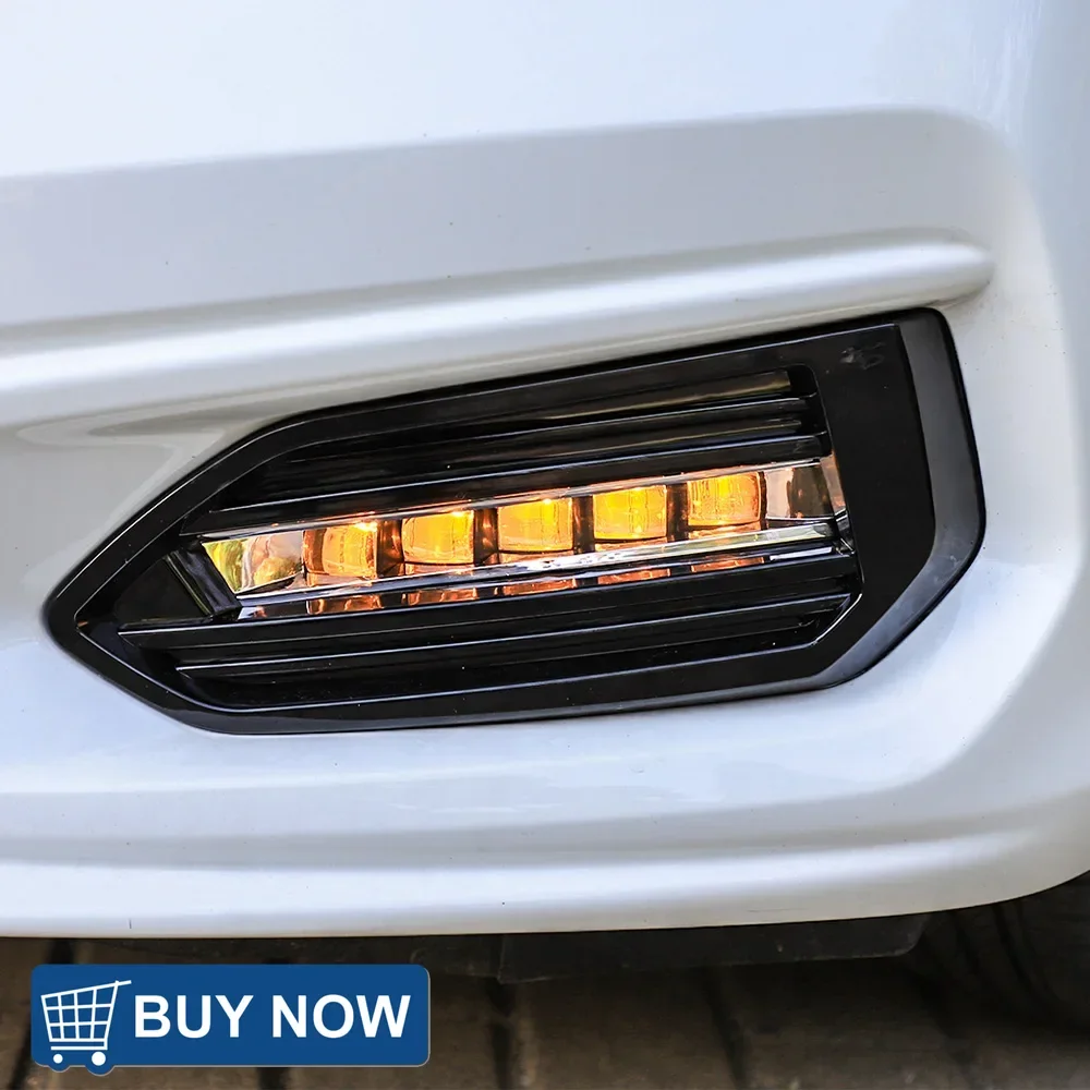 

For Honda Fit GK5 2018-2019 Front Bumper Upgrade LED Dynamic Daytime Running Light Tool Accessories Car lights Assembly