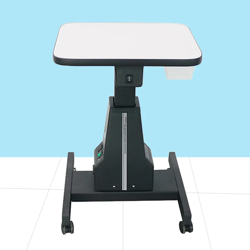 

Мобильная электрическая тележка-подъемник для оптометрического и косметологического оборудования, стабильный подъем на 180 мм, фиксируемые колеса, простое управление