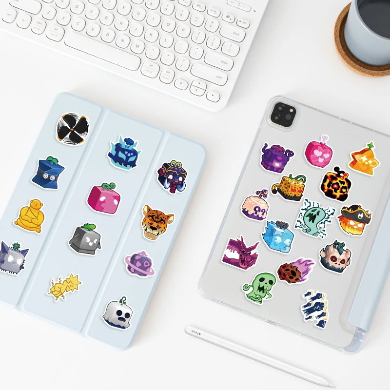 50PCS Blox ผลไม้สติกเกอร์ DIY ไดอารี่แล็ปท็อปสเก็ตบอร์ด Graffiti Decal สนุกสไตล์คลาสสิกของเล่น