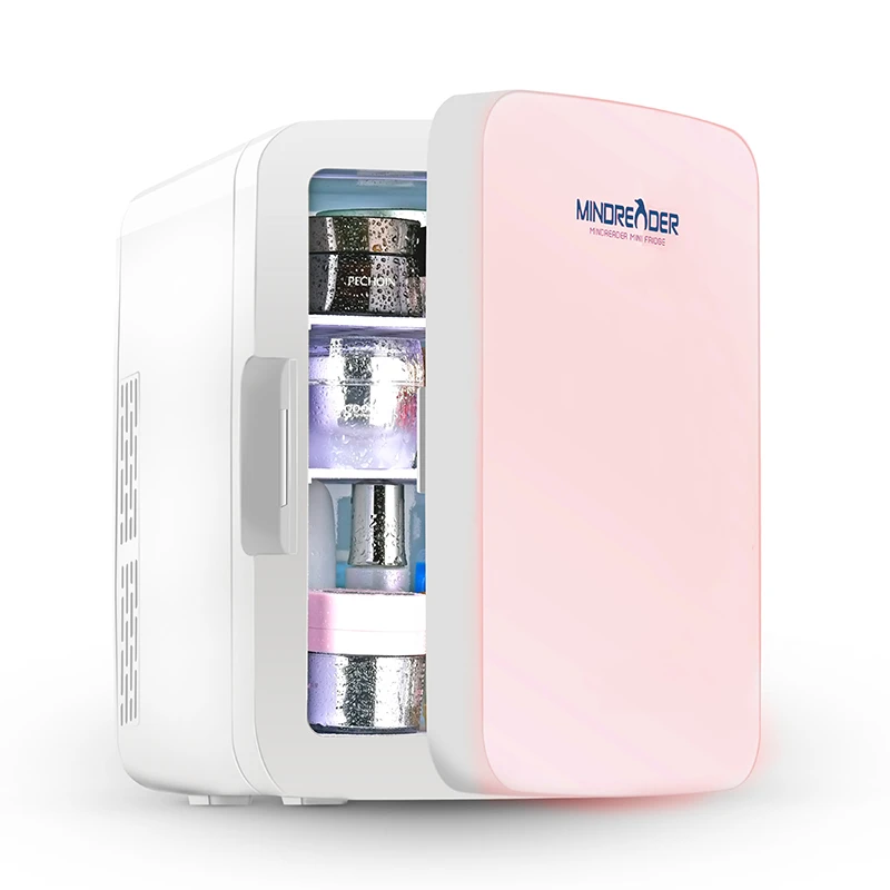 

Portable Beauty Cosmetic Refrigerator Retro Style 10l Custom Glass Door With Heat and Cool Mini Fridge for Skin Care