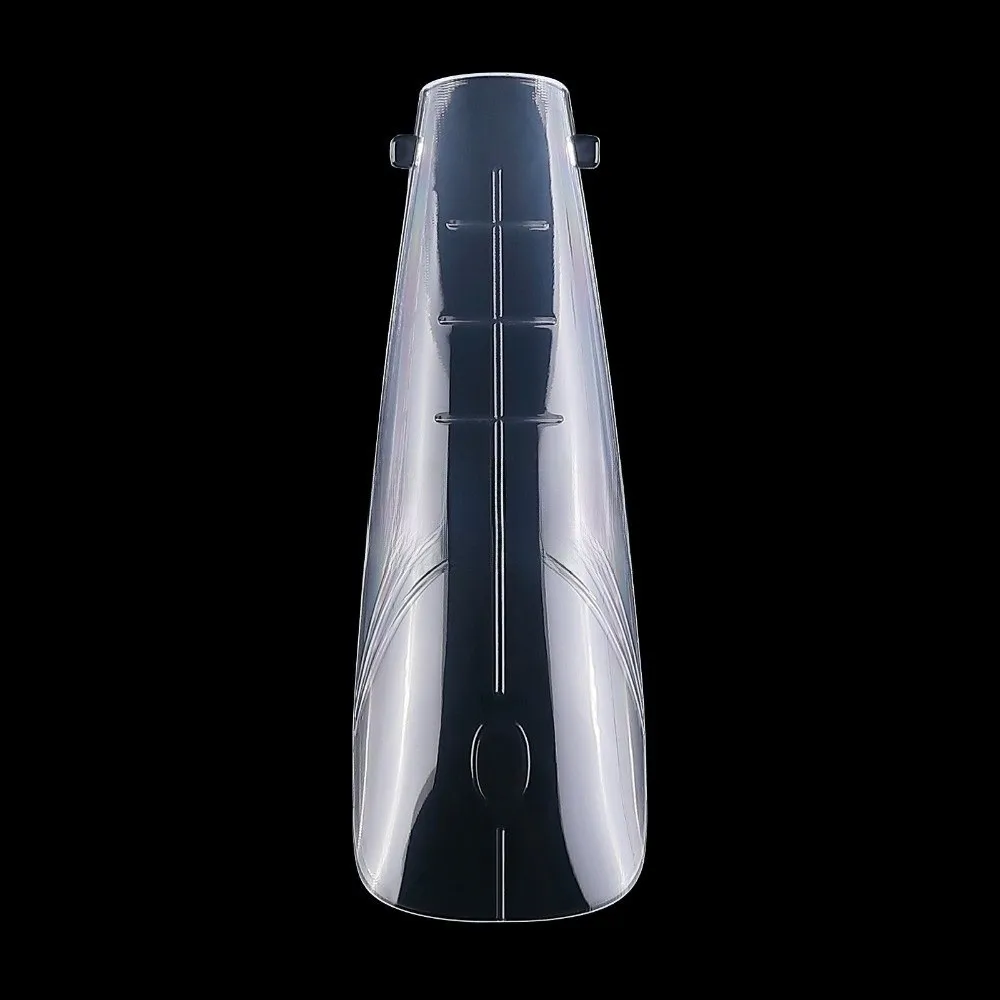 150Pcs 15 Sizes Sandwich Nail Forms Reusable Long Length Full Cover Nail Tips Auxiliary Line Transparent French Tip Forms