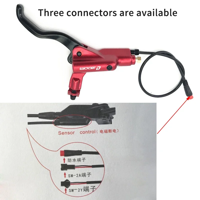 ZOOM Bike Electric Scooter Power Off Control Oil Hydraulic Disc Brake Caliper 2200 1200mm for Zero 10X 11X KUGOO G Booster G1