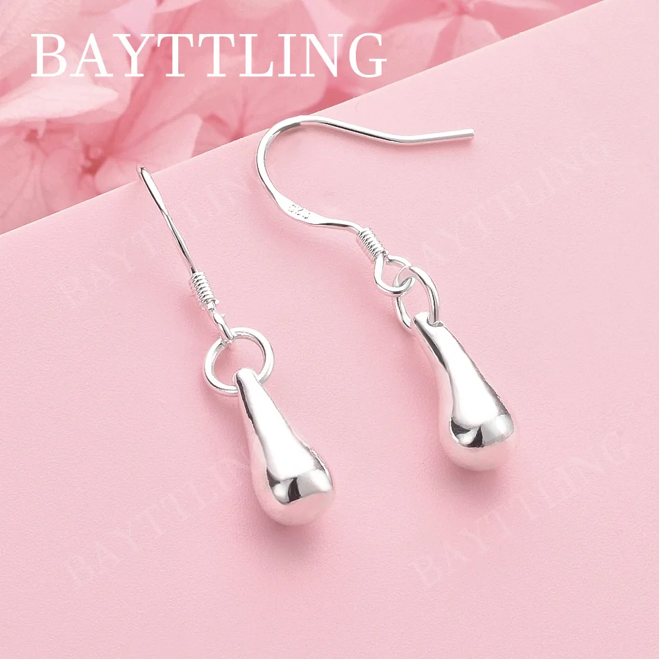 

Luxury 925 Sterling Silver Delicate Teardrop Earrings, Fashionable Wedding Gift for Women, Jewelry Accessories