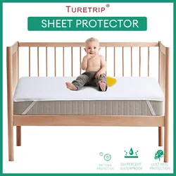 Drap de lit imperméable pour matelas CPull, anti-acariens et protecteur de drap de mouillage de lit