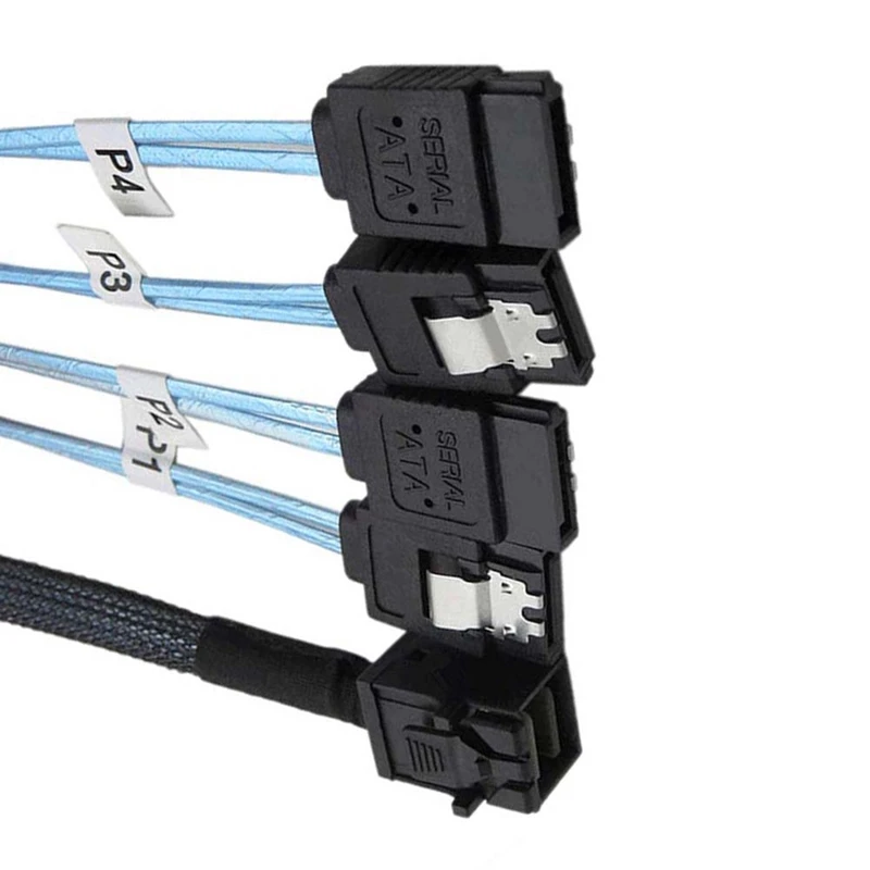 Mini SAS HD36P SFF-8643 to 4XSATA 7P кабель передачи данных для жесткого диска кабель передачи данных для сервера Mini SAS кабель-адаптер
