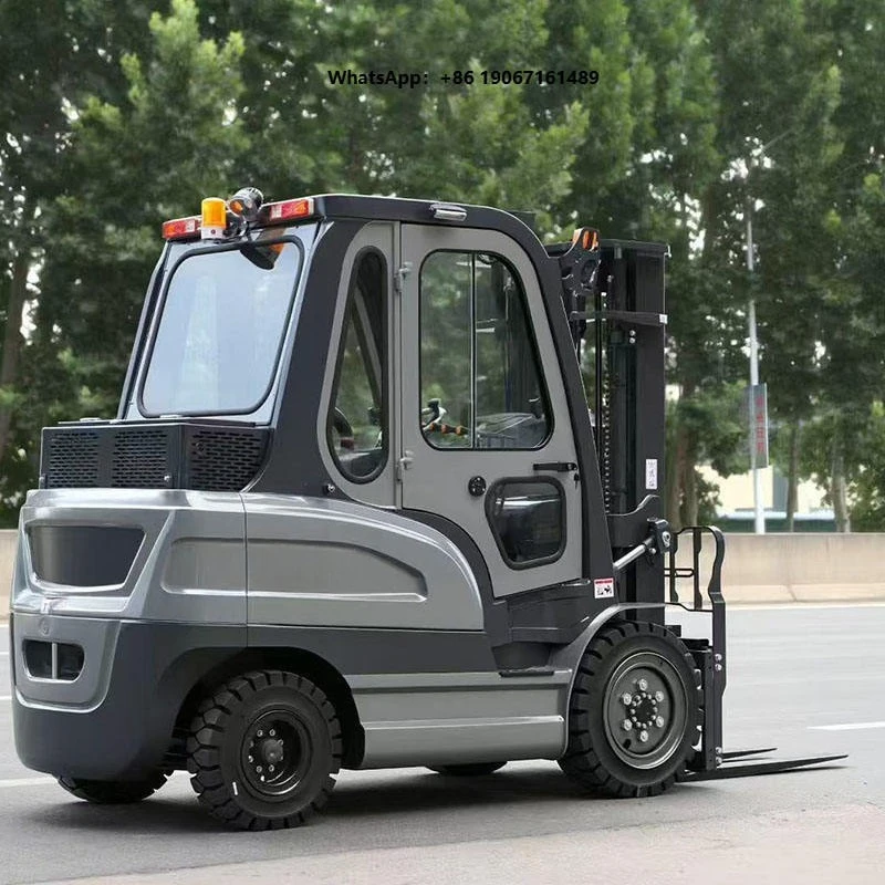 Cheap Price New  Lithium-Ion Battery Hydraulic Side Shifter Electric Three Wheel Counterbalance Forklift Low t001