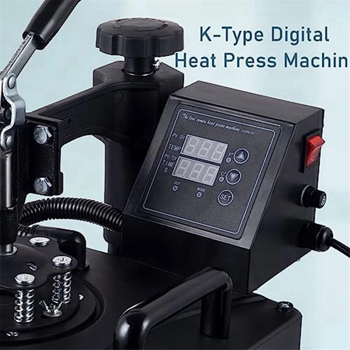 Heat Press Control Box Replacement Digital Panel Accessory Machine 1400W Temperature Controller 110V US Plug