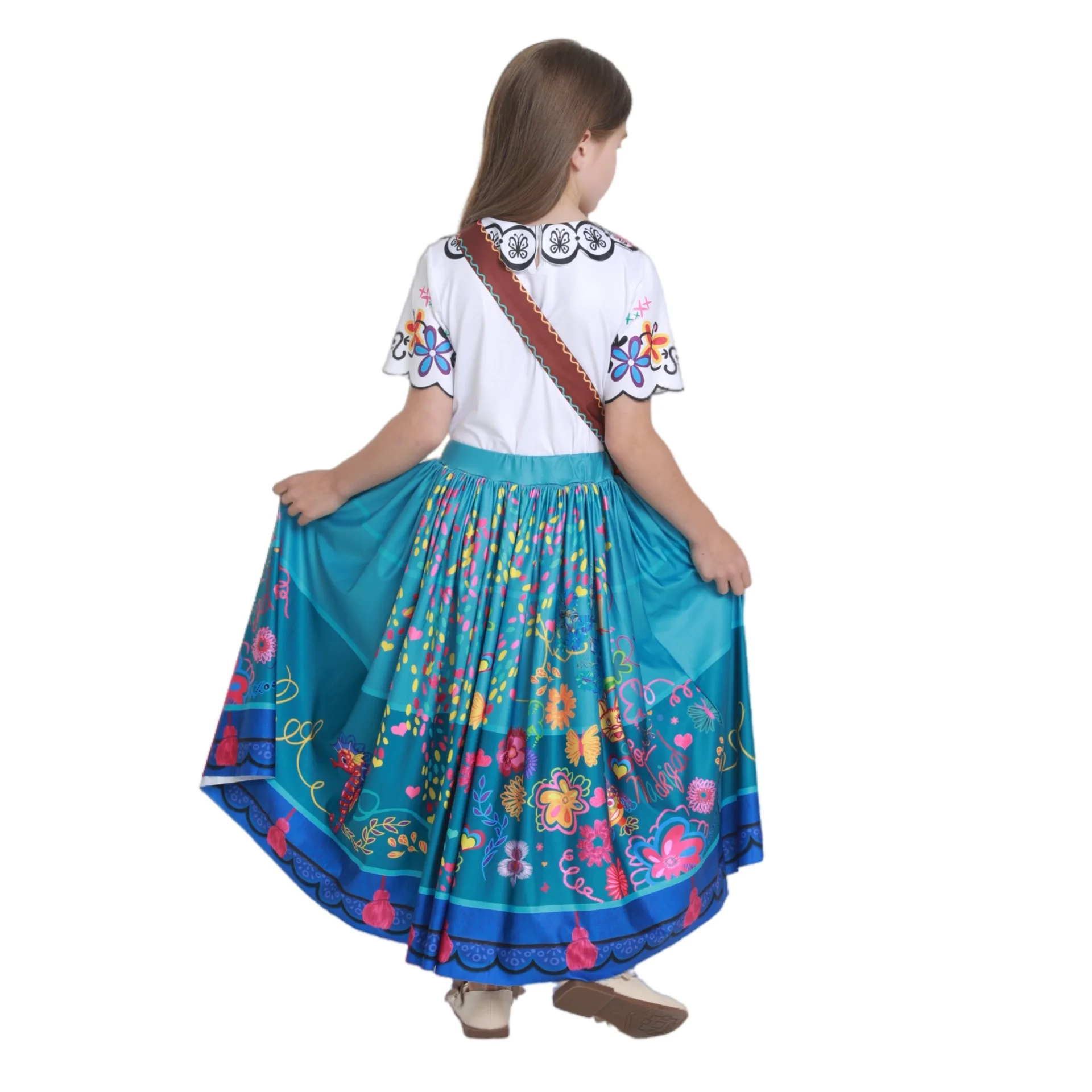 Fsia de loween  Casa Mágica MiraBel Traje de Performance Vestuário Tradicional F Performance de Palco Fibra...