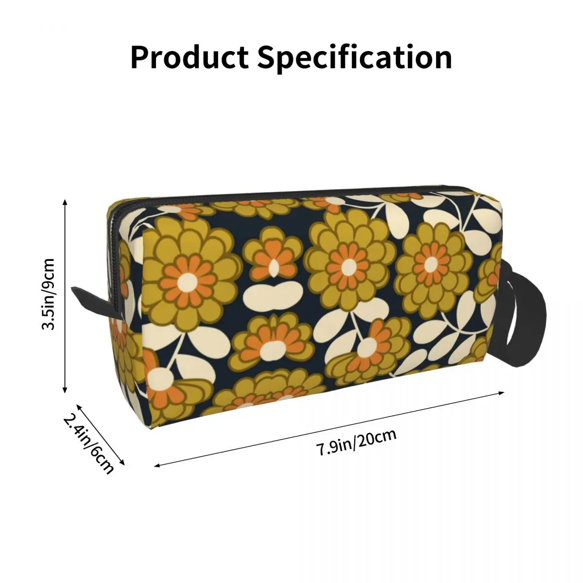 Custom Cute Home Orla Kiely Travel Toiletry Bag for Women Cosmetic Makeup Bag Beauty Storage Bags Dopp Kit Case Box Gifts