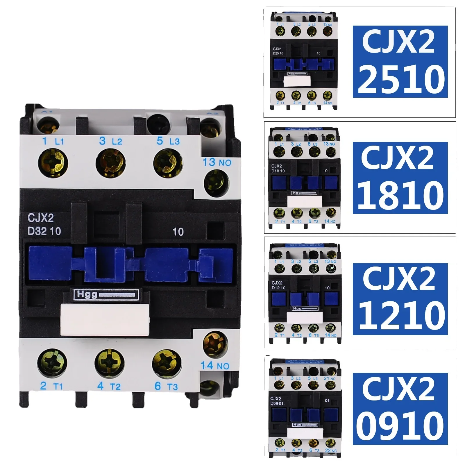 Heg Cjx2 Contactor 0910 1210 3210 5011 Fireproof Pure Copper Touchpoint 220v380v For Various Applications