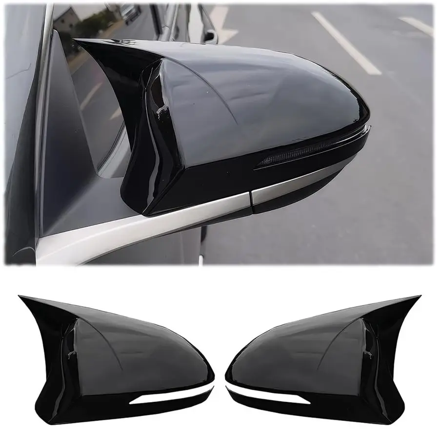 

Новые спортивные крышки заднего зеркала для Hyundai Tucson 2022 2023 2024 2025 ABS, крышки боковых зеркал на крыло, внешние автомобильные аксессуары