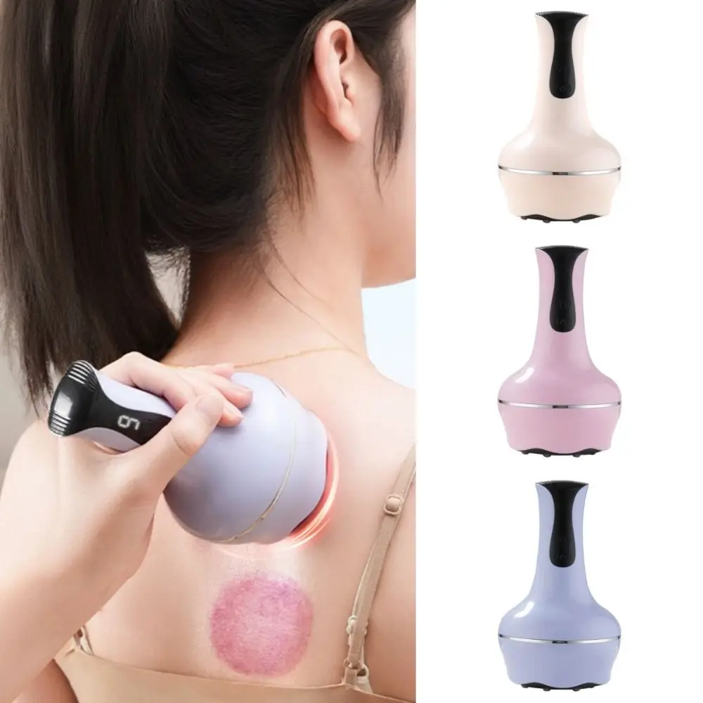 

USB Rechargeable Handheld Abdominal Massager Adjustable Guasha Cupping Intensity Arm Leg Massage Scraping Device