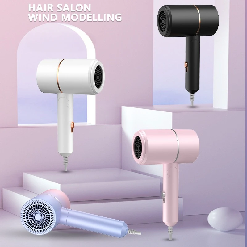 

Compact Foldable Hair Dryer High Power Negative Ion Silent Blow Portable Dryer for Travel Student Dormitory Hair Care