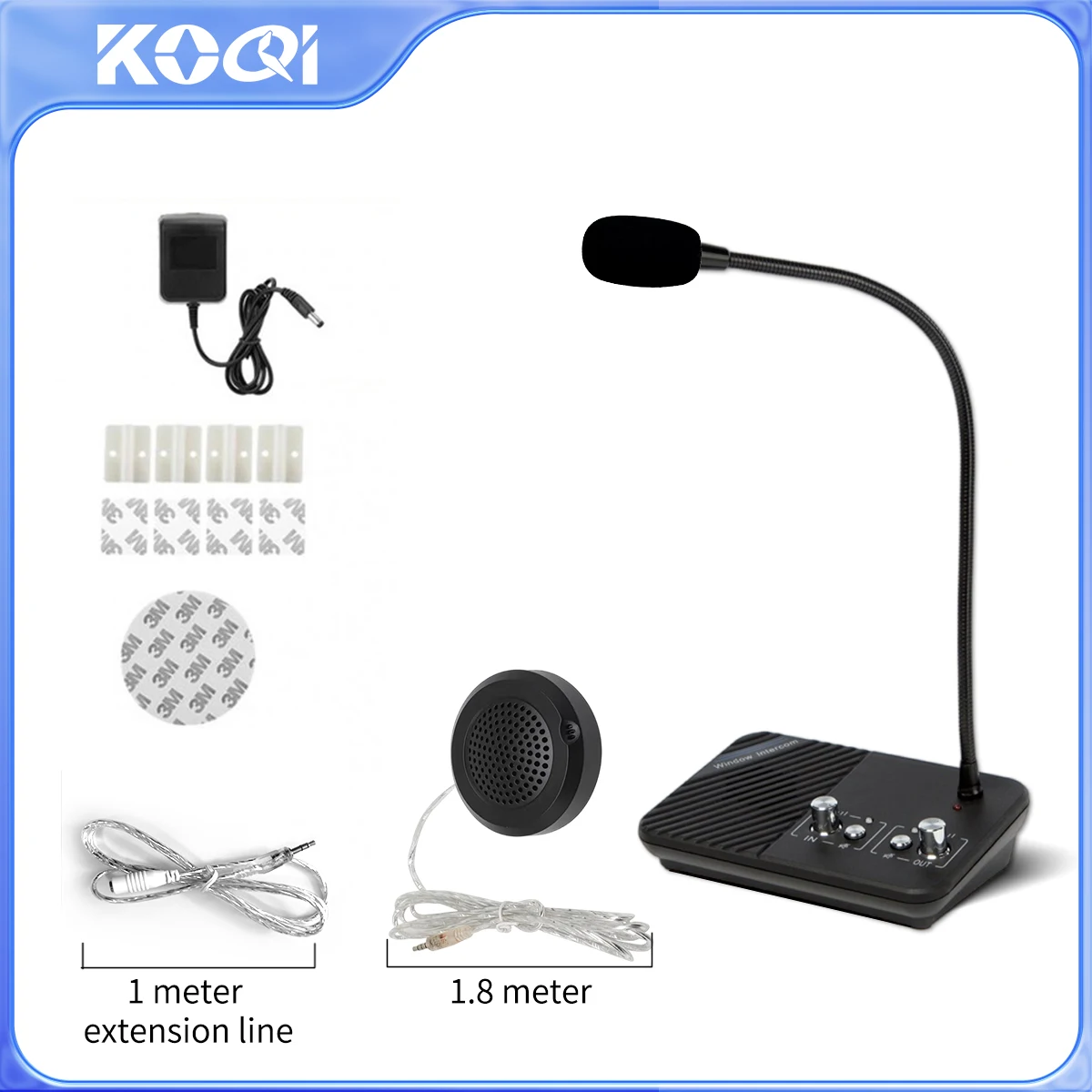 Window Speaker Intercom Systeem Anti-Interferentie Dual Way Intercommunicatie Microfoon En Luidspreker Interphone Mute Functie