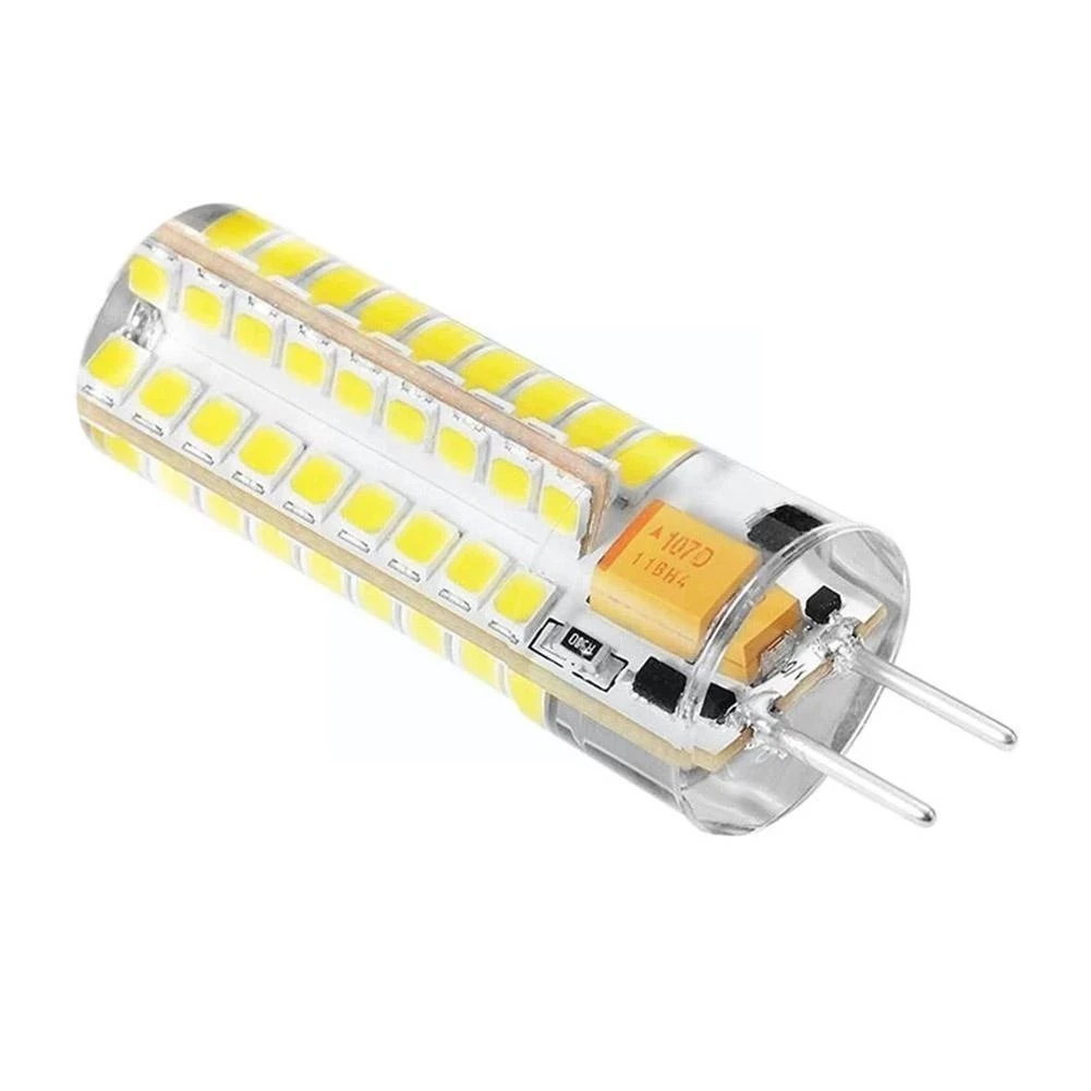 1pc G4 G5.3 GY6.35 LED Corn Bulb SMD2835 72 LEDS 7W Dimmable 12v 3000k 6000k Bedside Reading Lamp Crystal Chandelier 70w Halogen