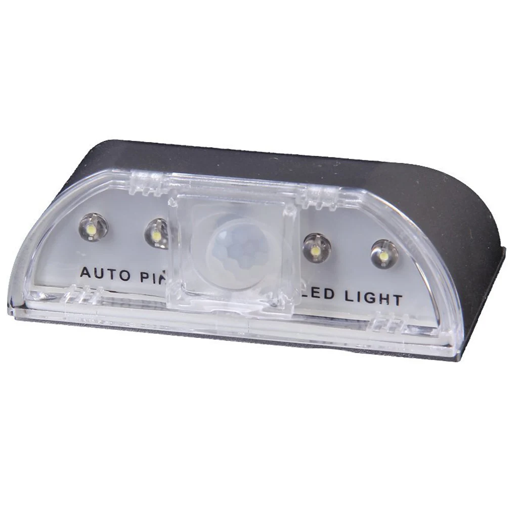 4 LED อัตโนมัติ PIR รูกุญแจประตูไร้สายอินฟราเรดแผ่นเรืองแสงเซ็นเซอร์ตรวจจับการเคลื่อนไหว