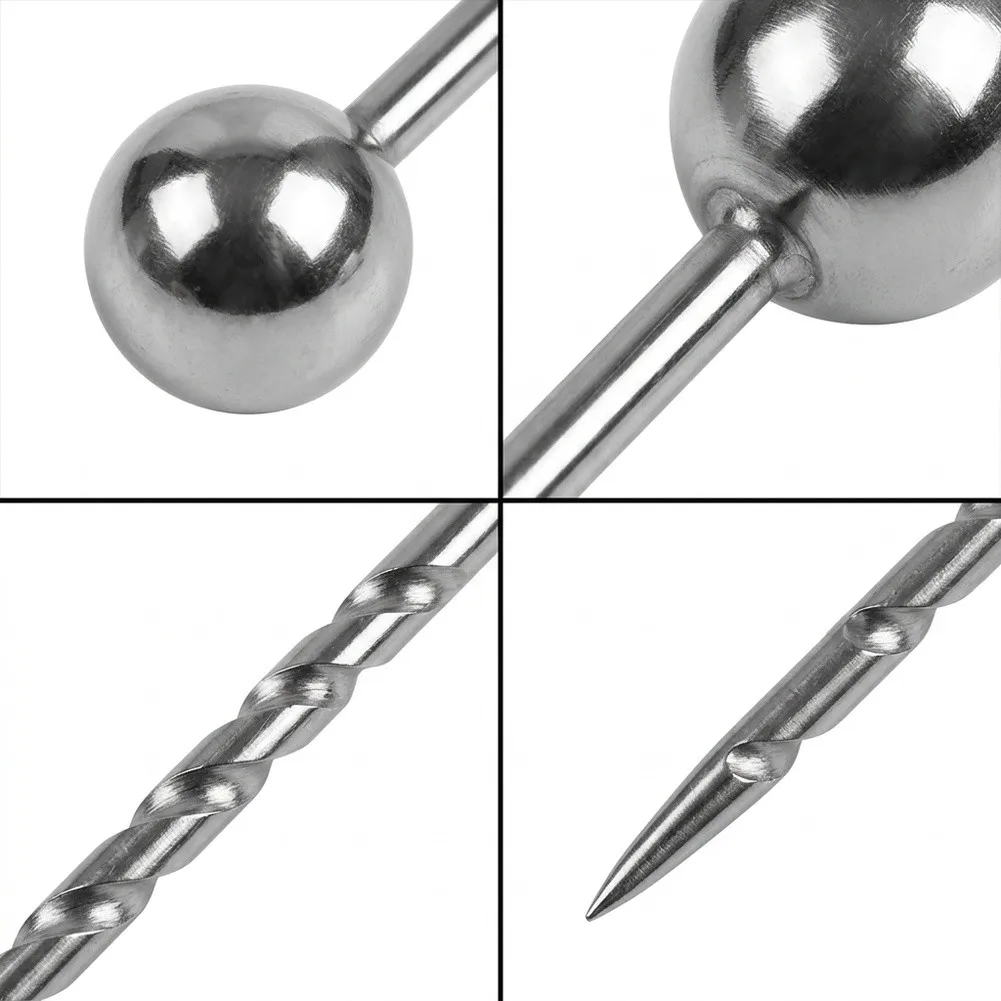 14in Stainless Steel For Garden Soil Probe for Farm Soil Sampling Moisture Assessment Tool Portable No Power Required