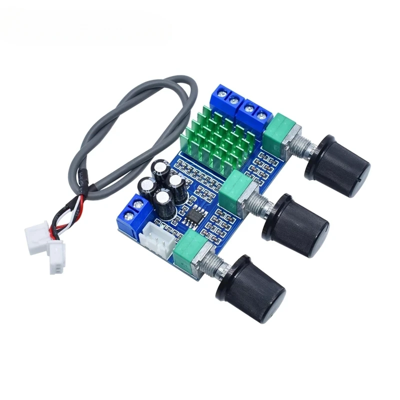 XH-M567 TPA3116D2 2 Channel Stereo Digital Audio Power Amplifier Board 80W*2 DC12-24V With Bass Treble Volume Control