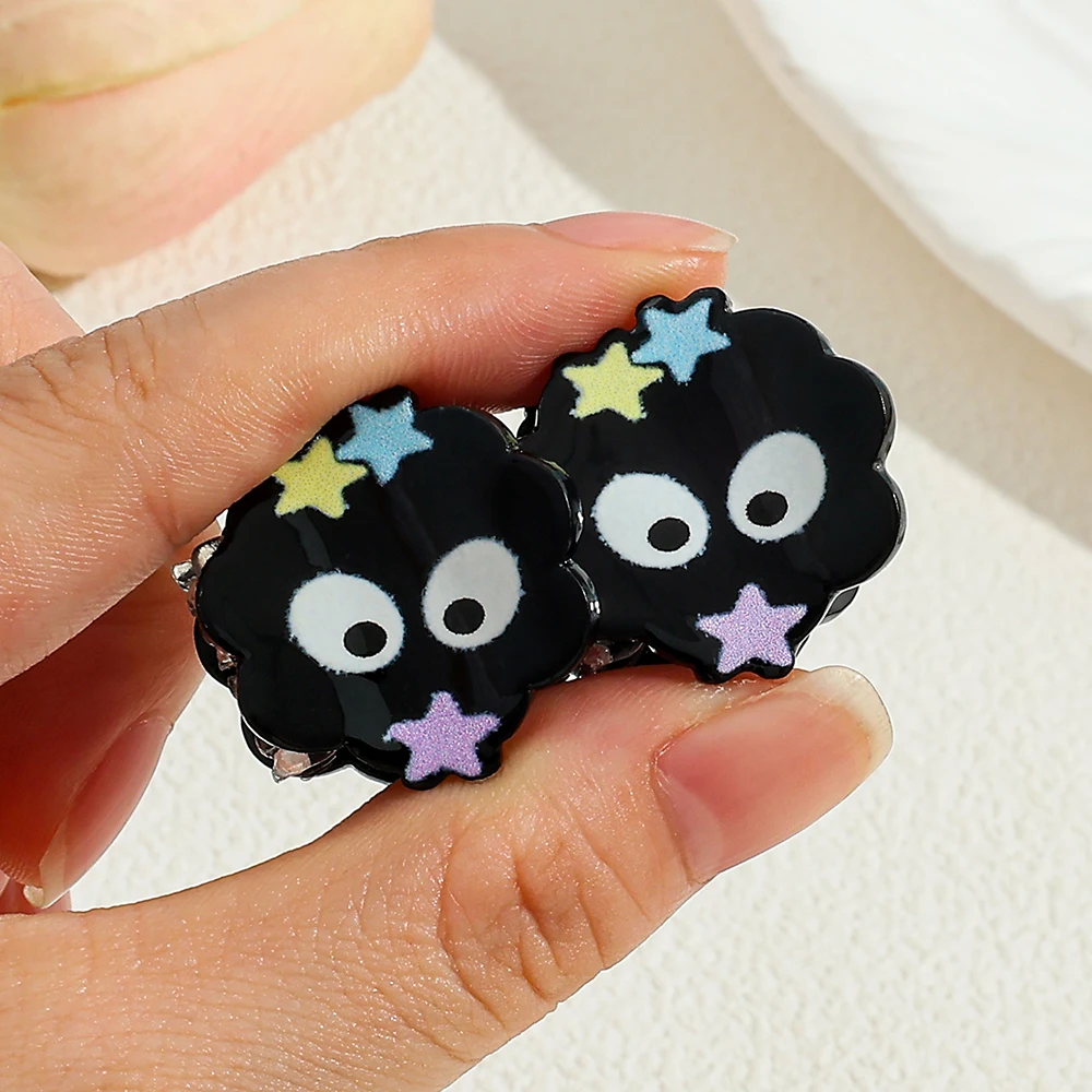 10 قطع من مخلب الشعر على شكل كرة الفحم الصغيرة اللطيفة، مشبك شعر متعدد الوظائف