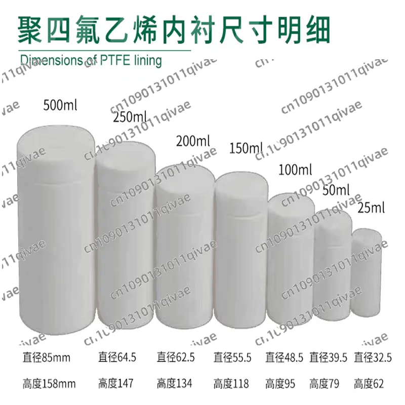 

1 шт., 25 мл, 50 мл, 100 мл, 150 мл, 200 мл, 250 мл, камера для автоклава, гидротермального синтеза, реактор, чайник, отличное предложение