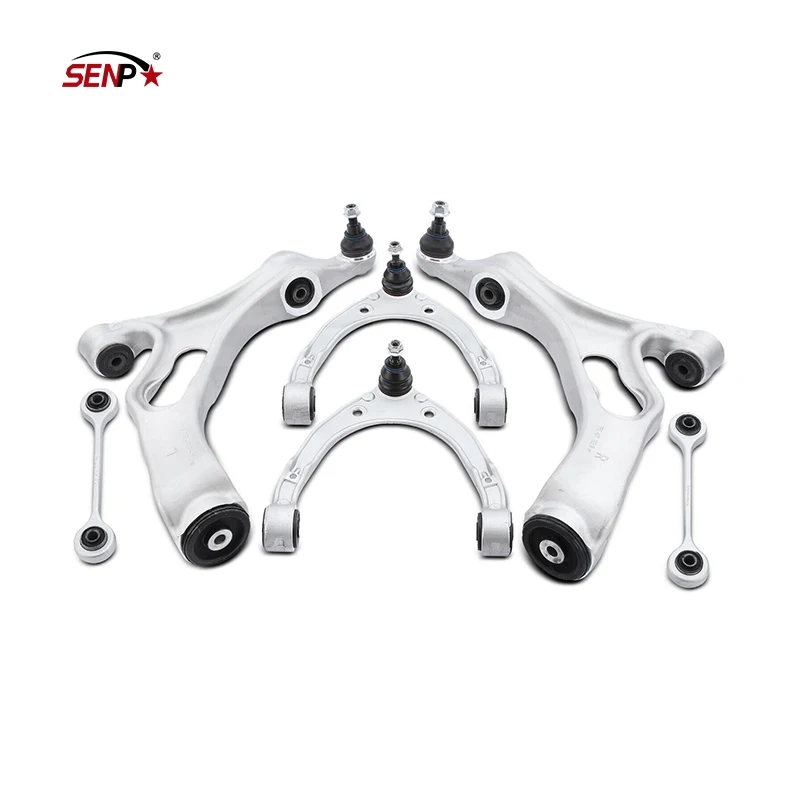 Senpei 6pcs Control Arms w/ Ball Joints & Stabilizer Bar Link for Audi Q7 2011-2015 7P0407152B,7P0407152C,7P0407152Dt