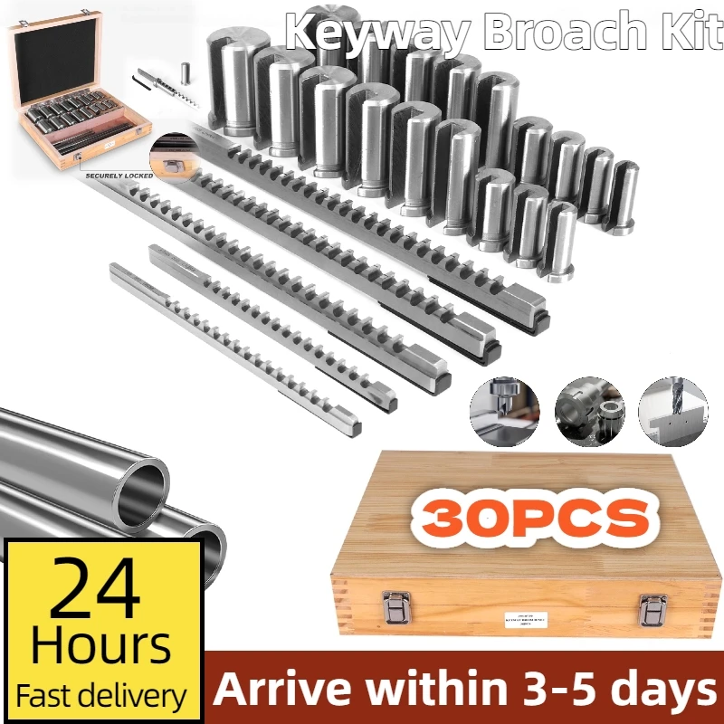 

Набор прокладок для шпоночной пазы, 30 шт., набор прокладок для шпоночной прокладки, наборы прокладок для втулок с воротником, встроенной коробке, метрический размер 5, протяжки, 18 втулок и 7 прокладок