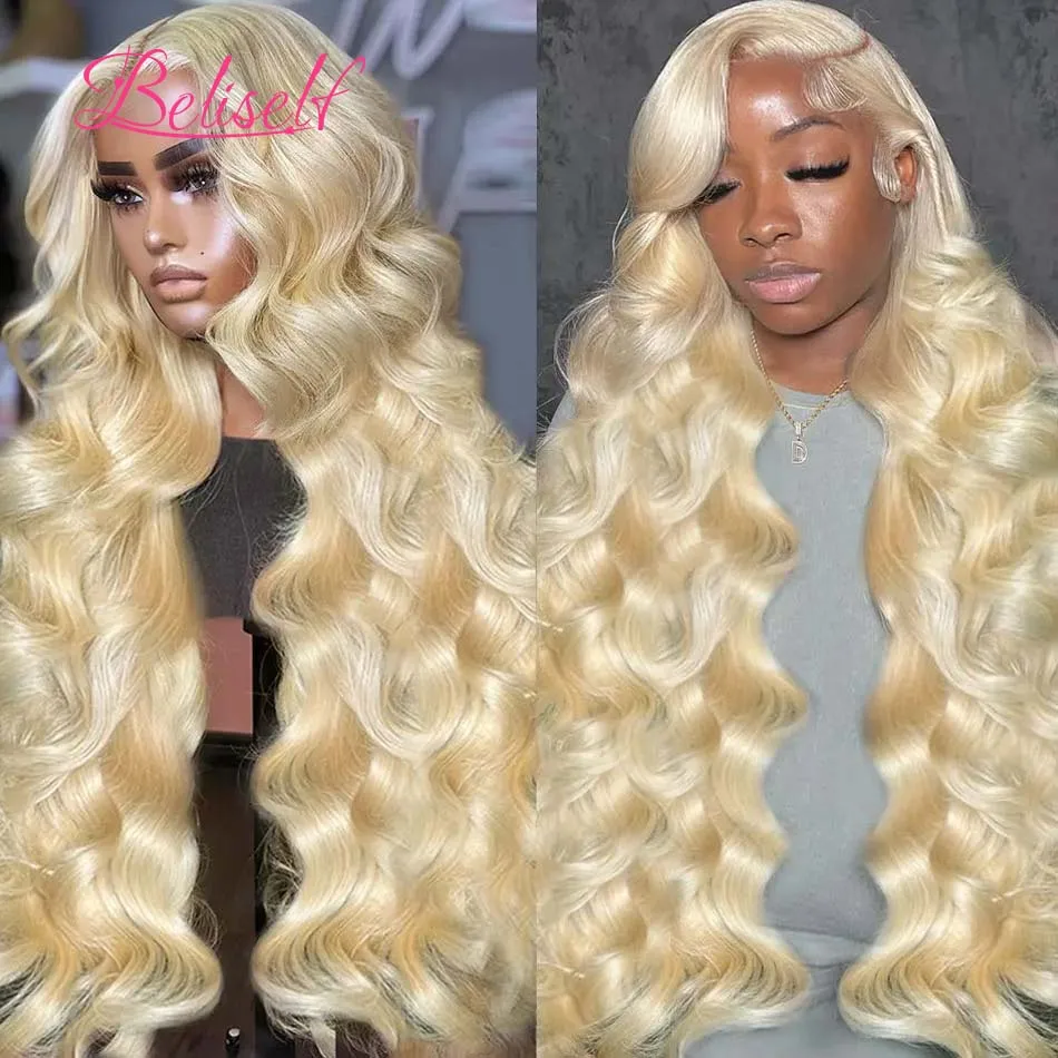 613 Kant Frontale Pruik Body Wave Honing Blonde Lace Front Pruiken Pre Geplukt Menselijk Haar Kant Pruiken Voor Vrouwen 13x 4/13X6 Frontale Pruiken