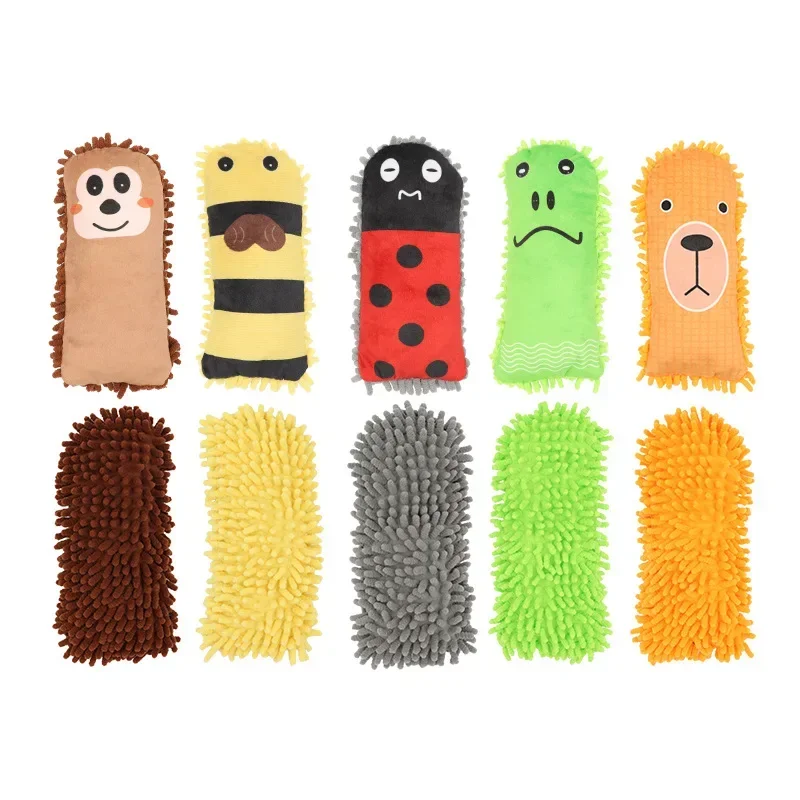 

Dog Toy Plush Hedgehog Lion Monkey Shaped Series Teeth Grinding Biting Resistant Sound Making Pet Toy Cat interactive toys