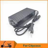 Cargador de batería para patinete eléctrico Citycoco, fuente de alimentación de 60V 2A, cargador de energía estándar europeo para UE y EE. UU.