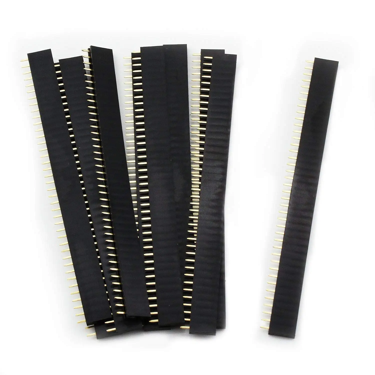 20/40 Stück Pin-Steckverbinder, 2,54 mm 40-Pin Stecker und Buchse, trennbare PCB-Platinenverbinder, einreihige Pin-Steckverbinder – Detail 7