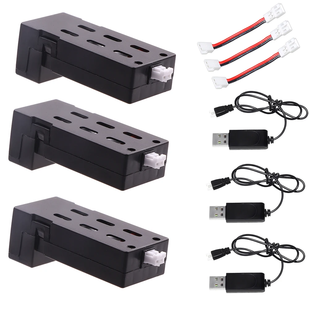 S128 Mini Drone Accessories 3.7V 800mAh battery and charger for S128 RC Drone Parts S128 Drone Battery S128 Dron Battery 1-5PCS