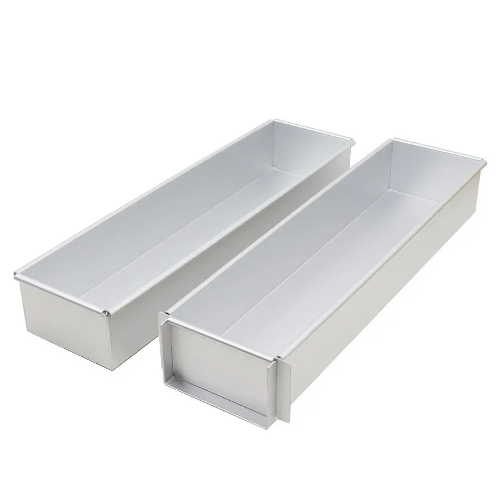 Useful Aluminium Alloy Loaf Pan Non Stick Long Rectangular Bread Mold Thicken Activity Edge Cake Baking Pan Cakes