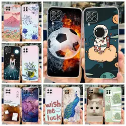 For Huawei P40 Lite Case Huawei Nova 7i Cute Painted Cover Clear Silicone Phone Case For Huawei Nova 7i P40Lite Fundas Soft Bags